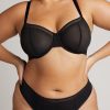 Sieve Balconette Bra in Black