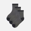 Fancy Mesh Sock in Black (Pack)